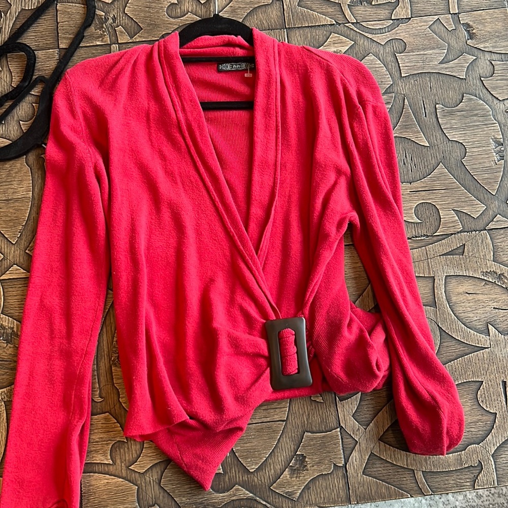 Red sweater